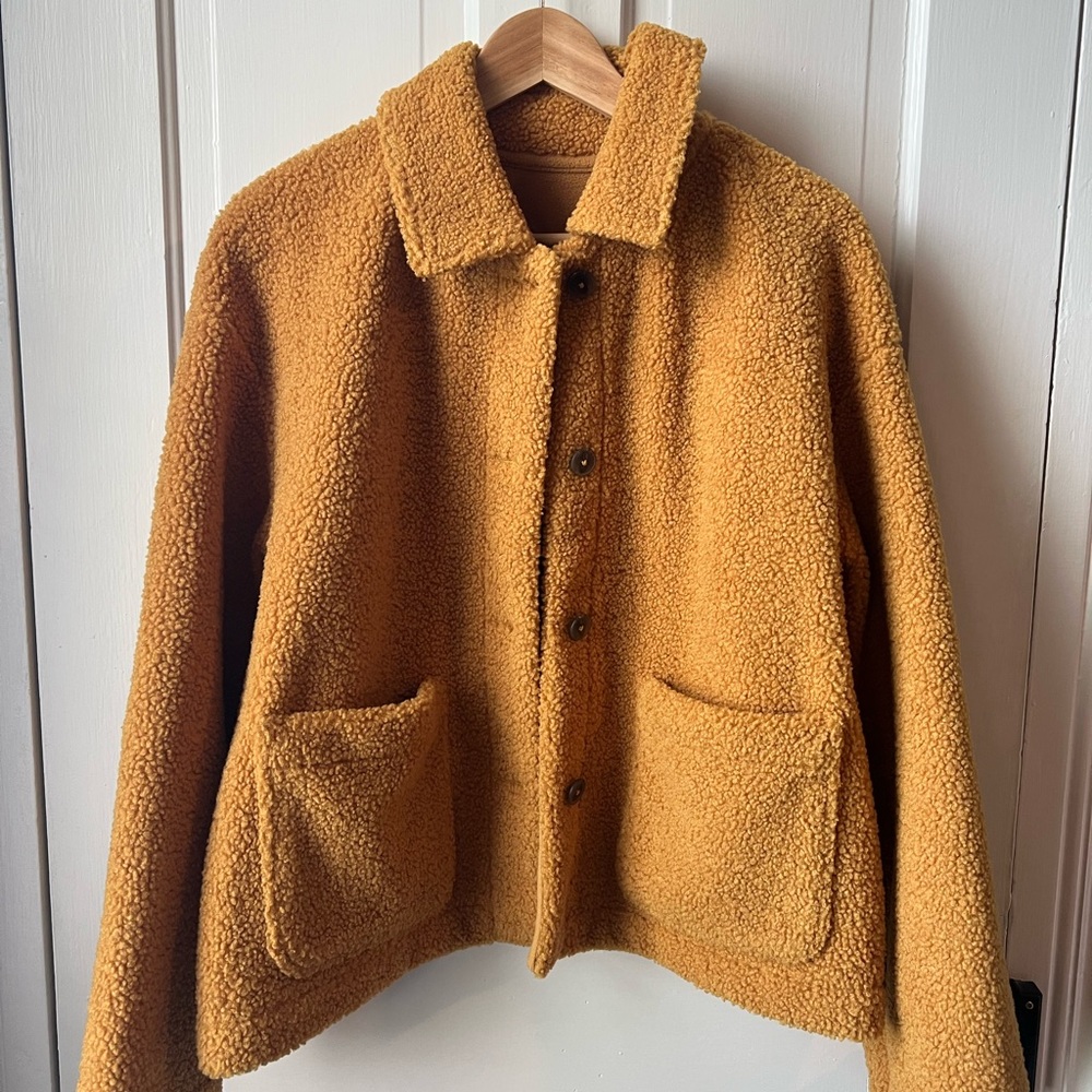 Golden Sherpa Teddy Jacket